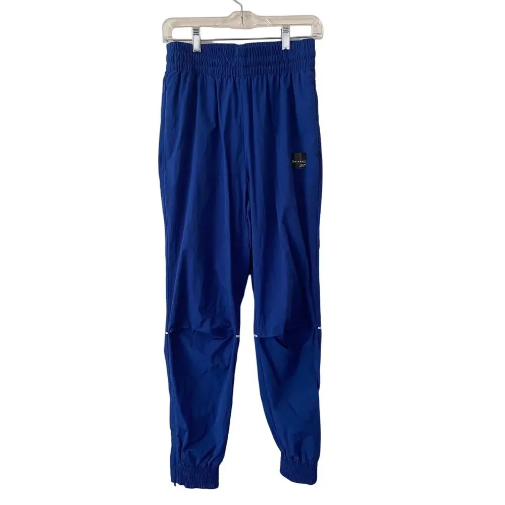 Adidas Equipment ADV 91-17 Blue Track Pants Stretchy Waistband Small Athleisure